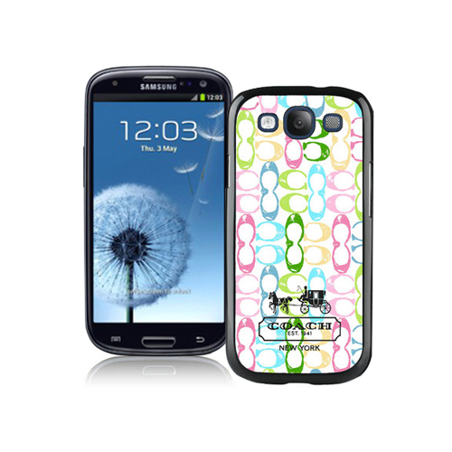 Coach Logo Monogram Multicolor Samsung Galaxy S3 9300 BHA - Click Image to Close